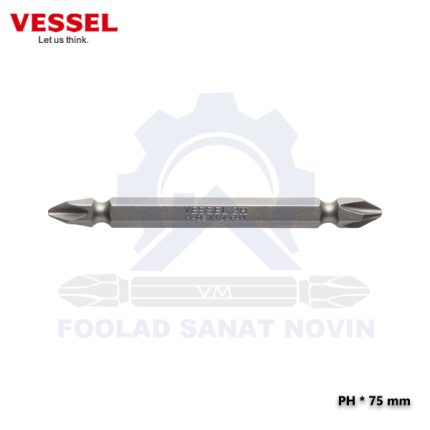 نوک پیچ گوشتی دو طرفه چهارسو 7.5 سانتی وسل