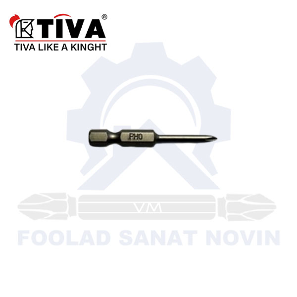 سر پیچ گوشتی یک طرف چهارسو PH0x50mm برند TIVA