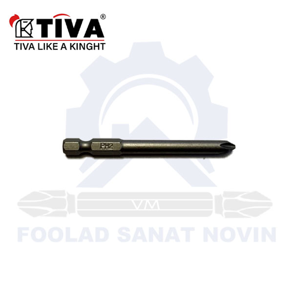 سر پیچ گوشتی یک طرف چهارسو PH2x75mm برند TIVA