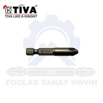 سر پیچ گوشتی یک طرف چهارسو PH3x50mm میله ۸ برند TIVA